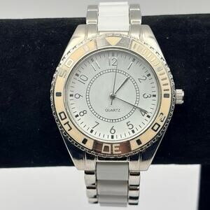 Cream & White Quartz Men’s Watch